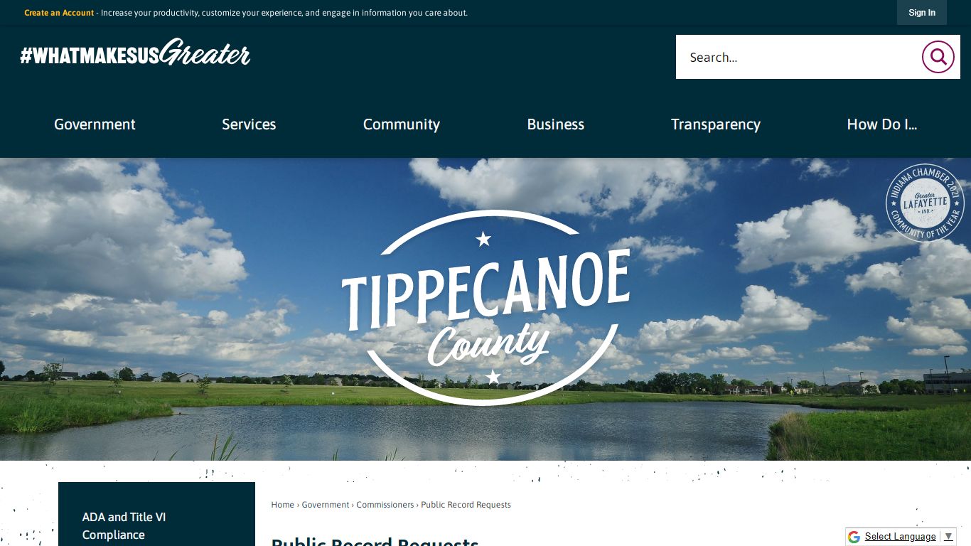 Public Record Requests | Tippecanoe County, IN - Indiana